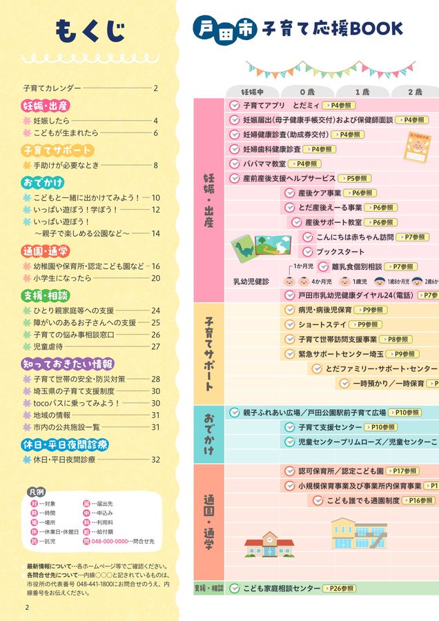 令和8年度版戸田市子育て応援BOOK