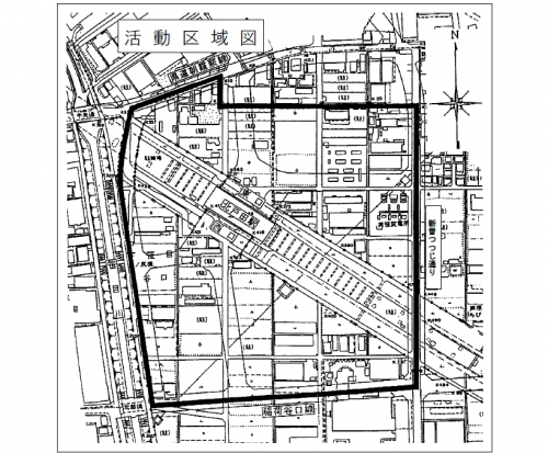 北戸田駅前地区まちづくり区域図