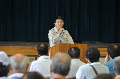 水害避難訓練in美女木小学校