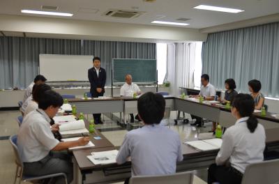 いじめ問題対策連絡協議会の時の写真