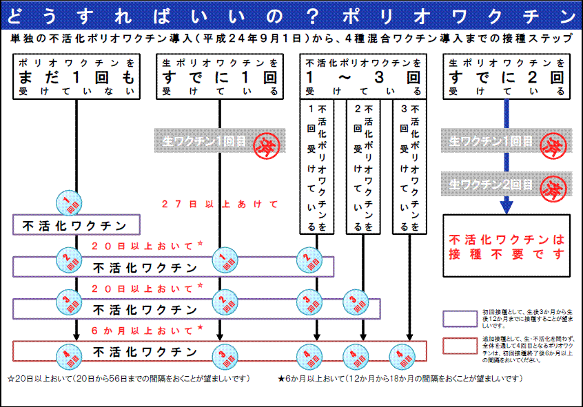 どうすればいいのポリオワクチンの画像