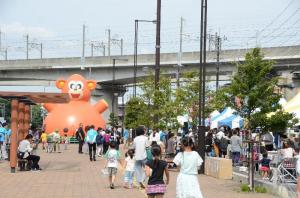 ふわふわ遊具の写真