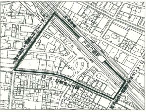 戸田公園駅西口前地区まちづくり区域図