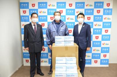 戸田環境整備事業協同組合様へマスクを寄贈