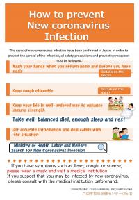 英語版新型コロナウイルス感染症予防ポスター1