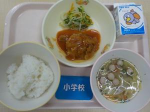 12月24日給食の写真