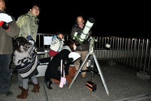 冬の星空観察の画像