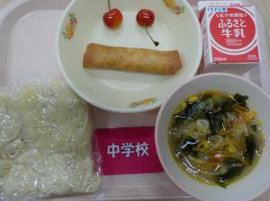 6月29日給食の写真