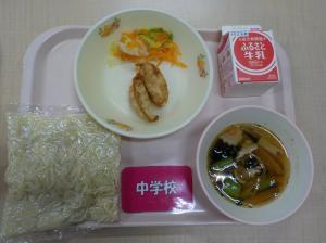 12月6日給食の写真