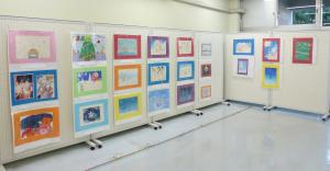 美笹中学校美術部展示会の写真
