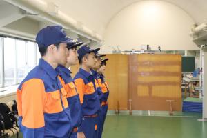 訓練礼式の様子１