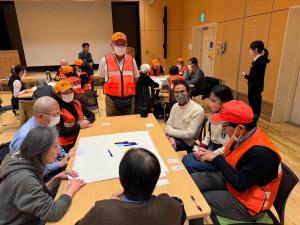戸田市防災士会の会議の様子