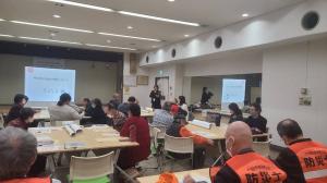 戸田市防災士会の会議の様子