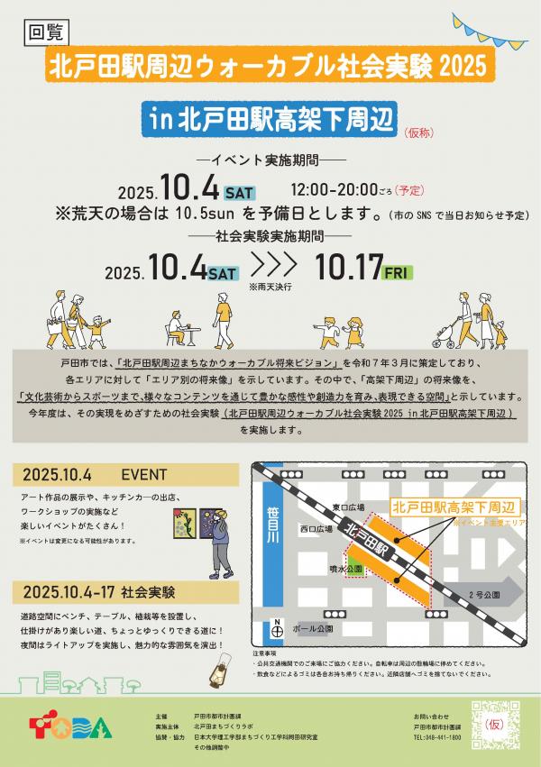 北戸田駅周辺ウォーカブル社会実験