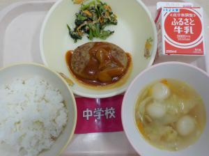 10月1日給食の写真