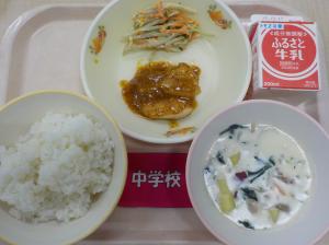 10月7日給食の写真
