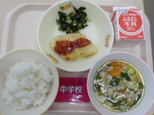 10月8日給食の写真