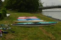 開講前カヌー勢ぞろい