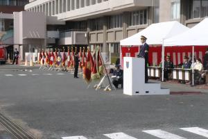 市長の開始宣言の様子