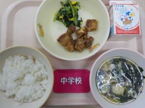 12月5日給食の写真