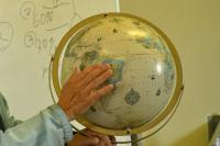 開講(地球儀を見ながら水の話)