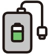 モバイルバッテリーのアイコン