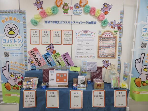 2025年度とだウエルネスマイレージ抽選会写真