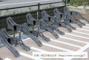 個別ロック式駐輪機（レール式）