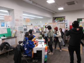 公民館まつりの受付の様子