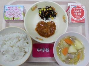 2月25日給食の写真