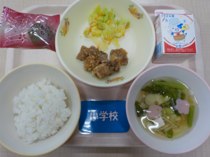 3月2日給食の写真