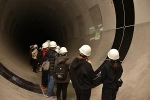 雨水貯留管見学会②