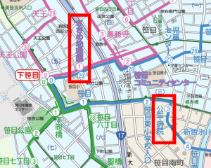【参考】路線図抜粋(変更箇所について)
