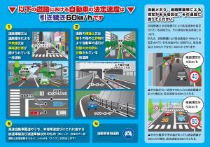 令和8年9月1日施行の生活道路における自動車の法定速度引き下げについてのリーフレット2枚目