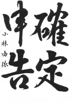 戸田市議会賞 小林 由依