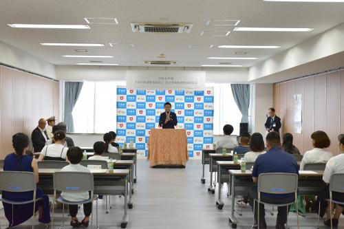 市長挨拶の様子