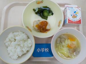 10月6日給食の写真