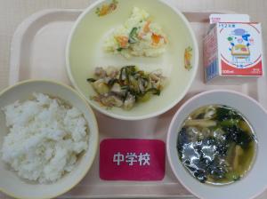 10月15日給食の写真
